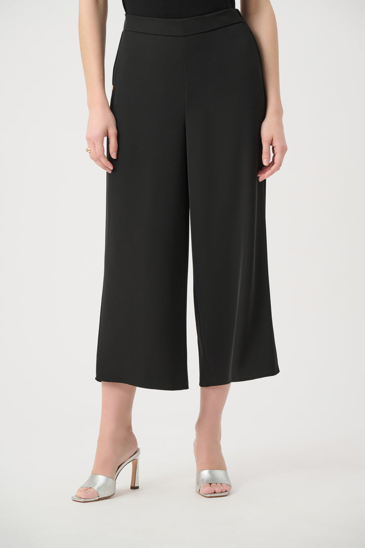 Woven Twill Pull-On Culotte Pants 261121