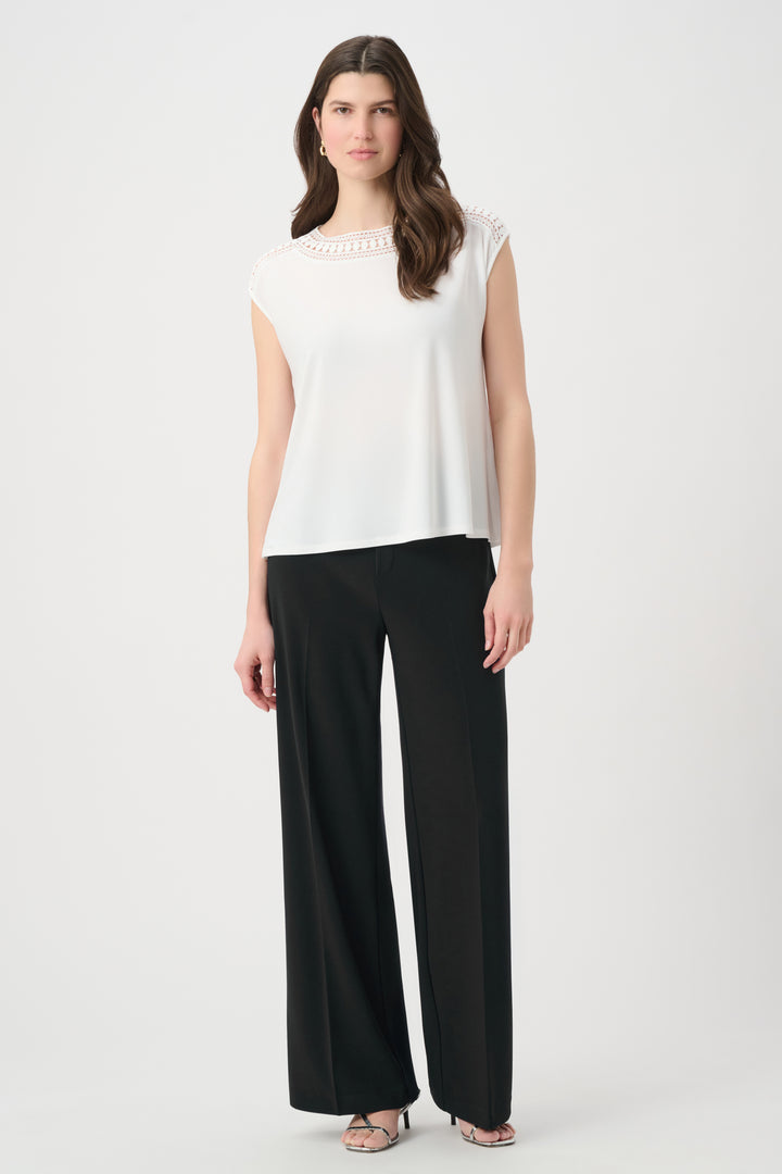Silky Knit Wide Leg Pull-On Pants 261130