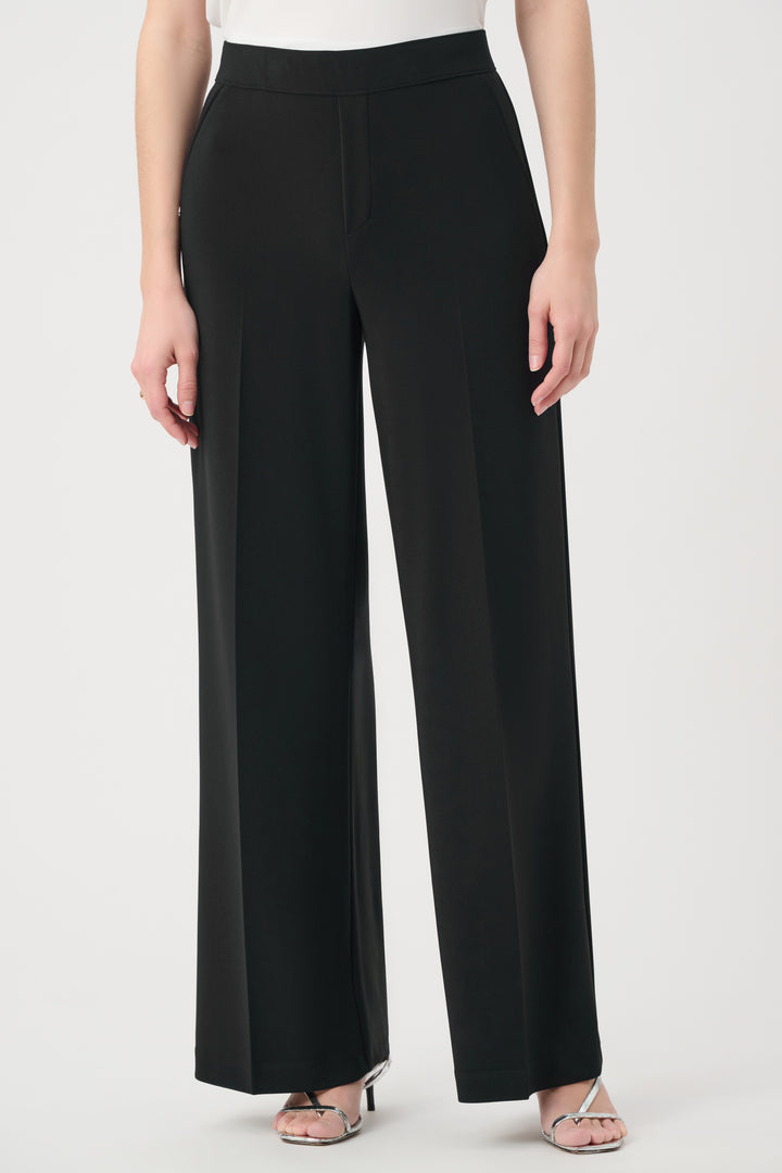 Silky Knit Wide Leg Pull-On Pants 261130