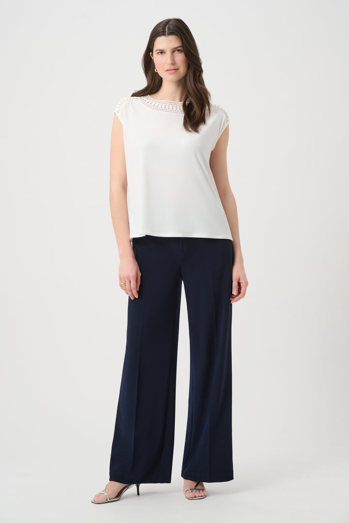 Silky Knit Wide Leg Pull-On Pants 261130
