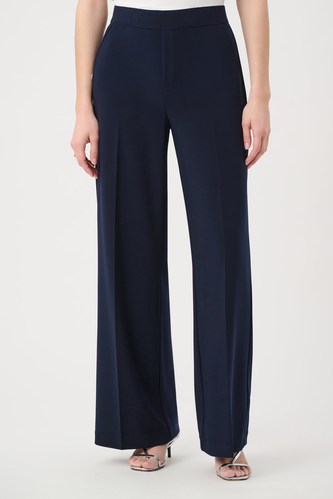 Silky Knit Wide Leg Pull-On Pants 261130