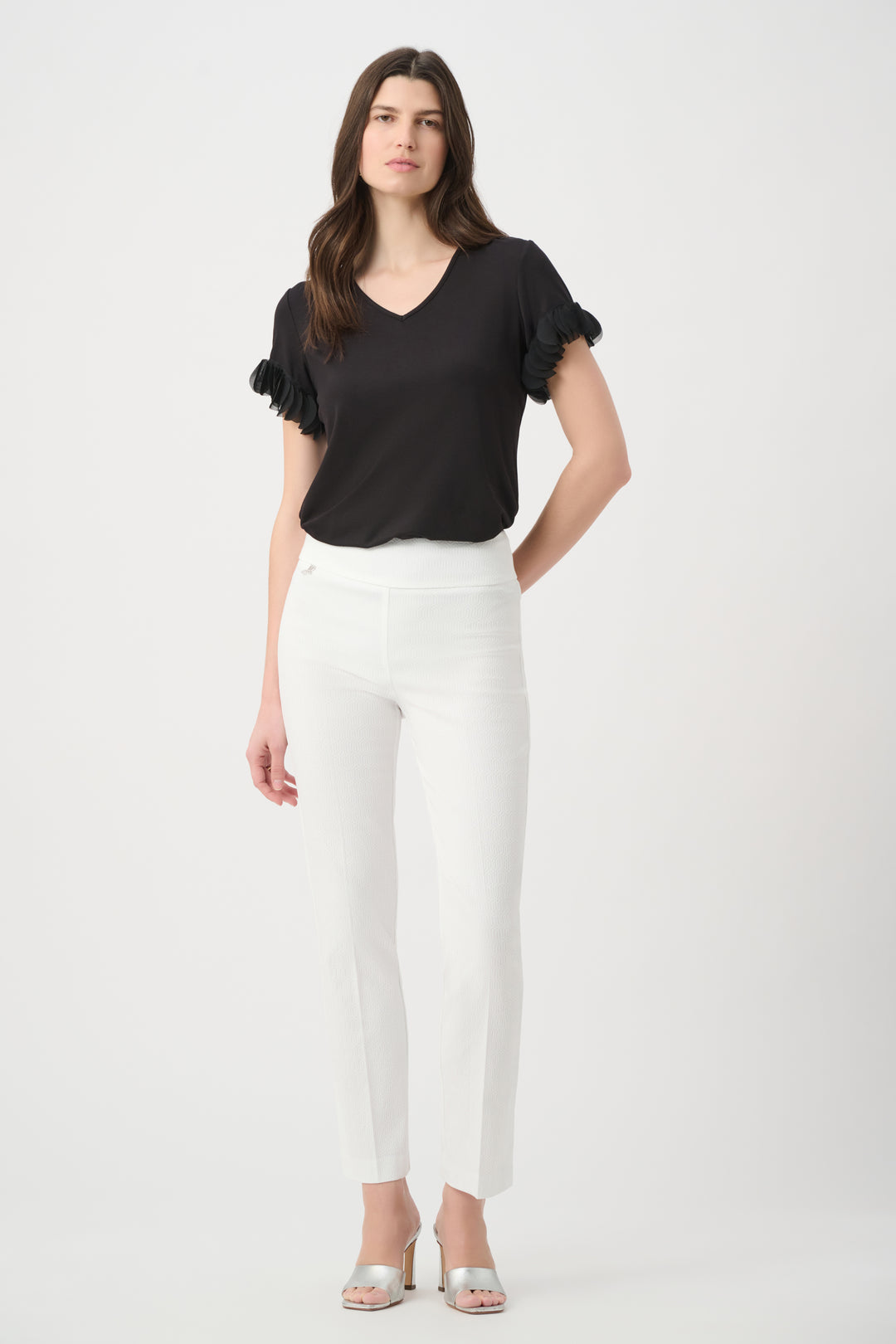Jacquard Straight Pull-On Pants 261148