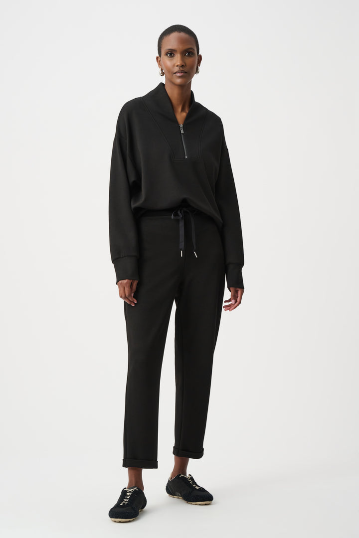 Scuba Jersey Pull-On Jogger Pants With Drawstring Waist Style 261606F26
