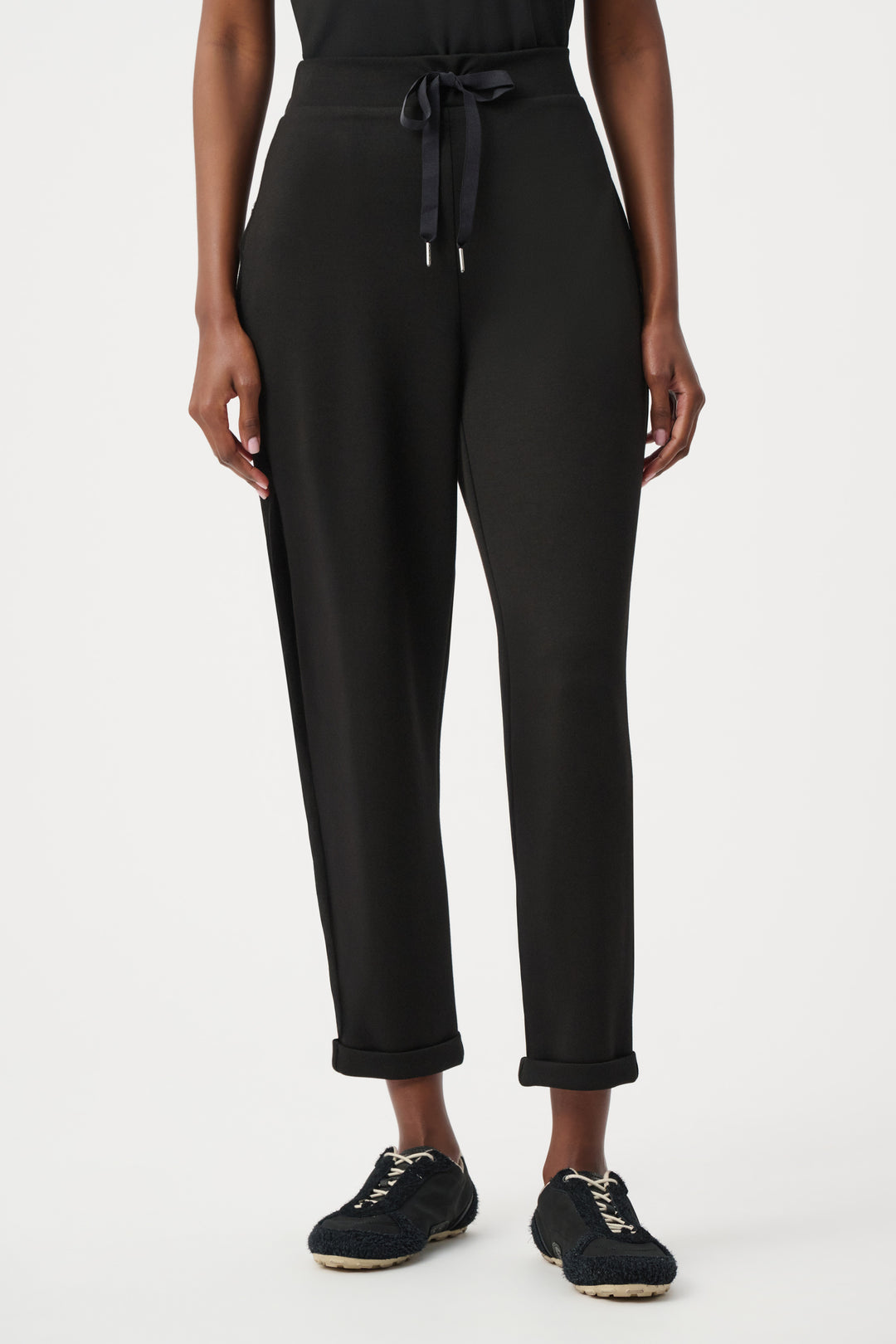 Scuba Jersey Pull-On Jogger Pants With Drawstring Waist Style 261606F26