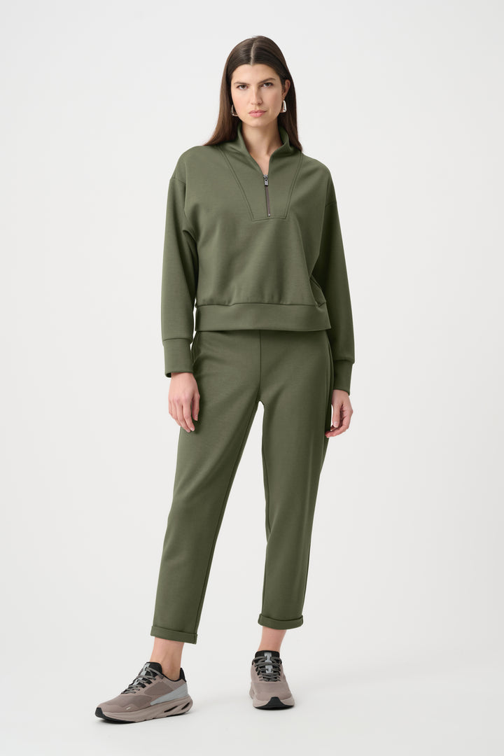 Scuba Jersey Pull-On Jogger Pants With Drawstring Waist Style 261606F26