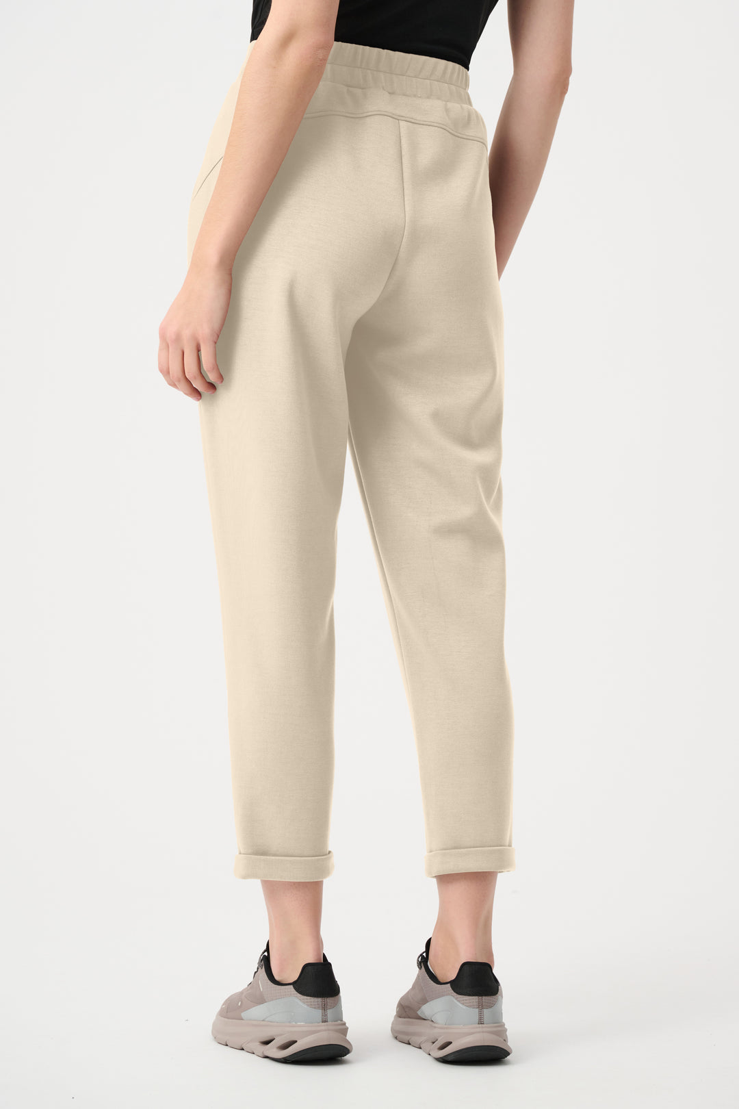 Scuba Jersey Pull-On Jogger Pants With Drawstring Waist Style 261606F26