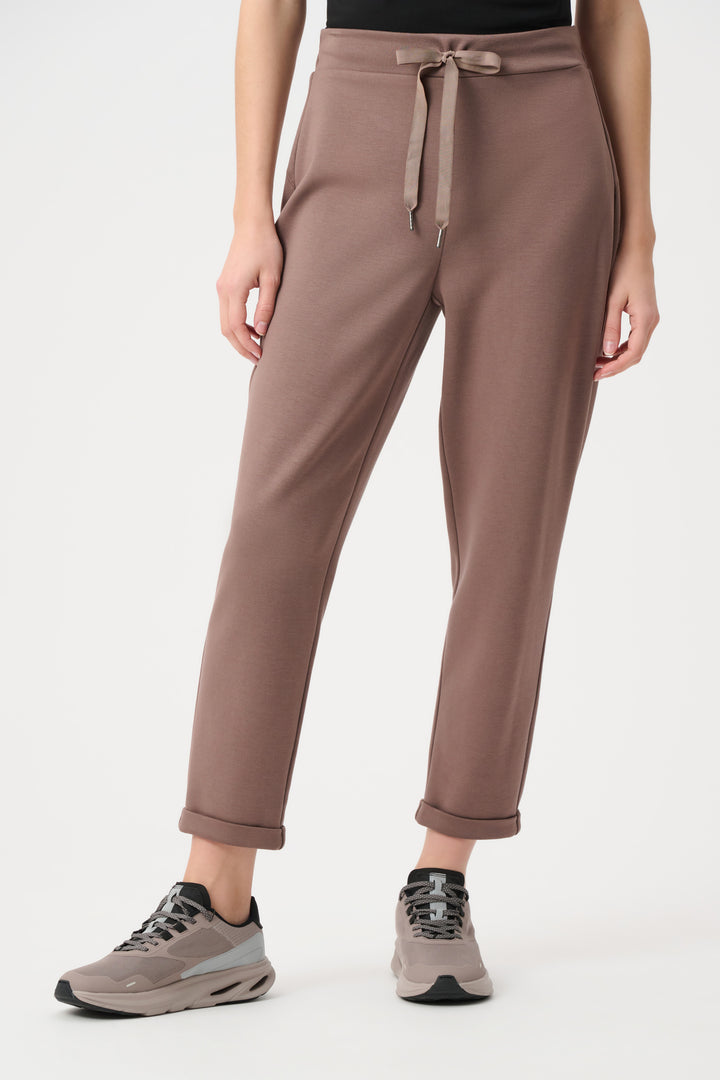 Scuba Jersey Pull-On Jogger Pants With Drawstring Waist Style 261606F26