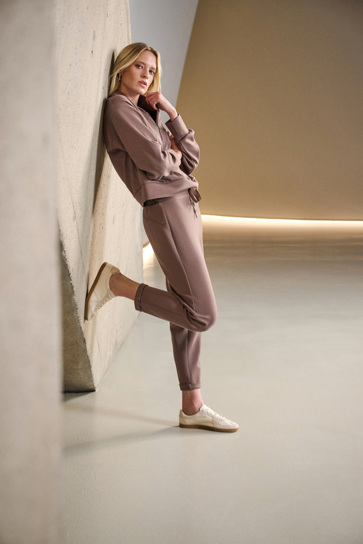 Scuba Jersey Pull-On Jogger Pants With Drawstring Waist Style 261606F26