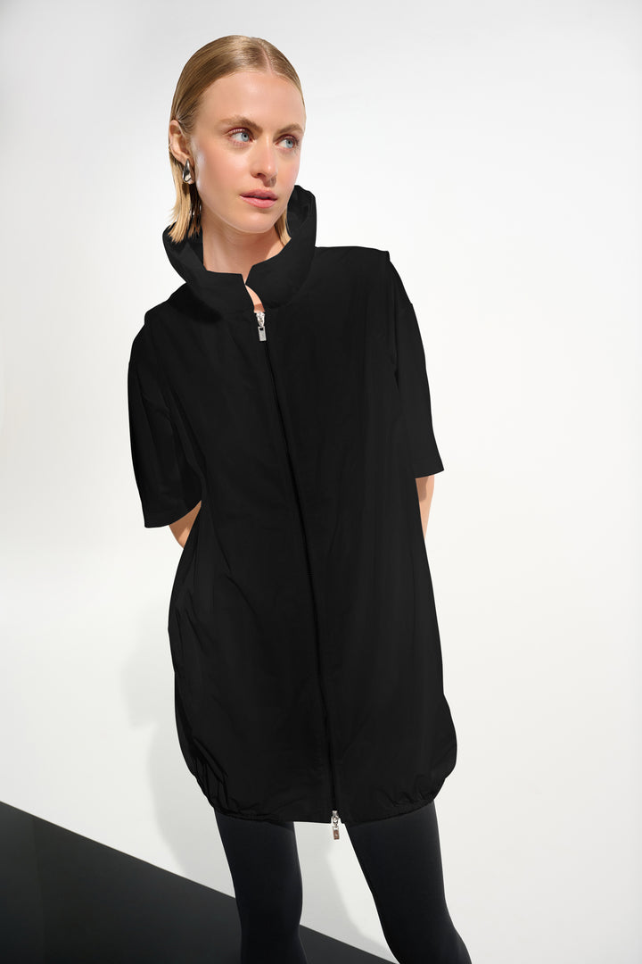 Memory Cocoon Vest With Shirred Collar 261639