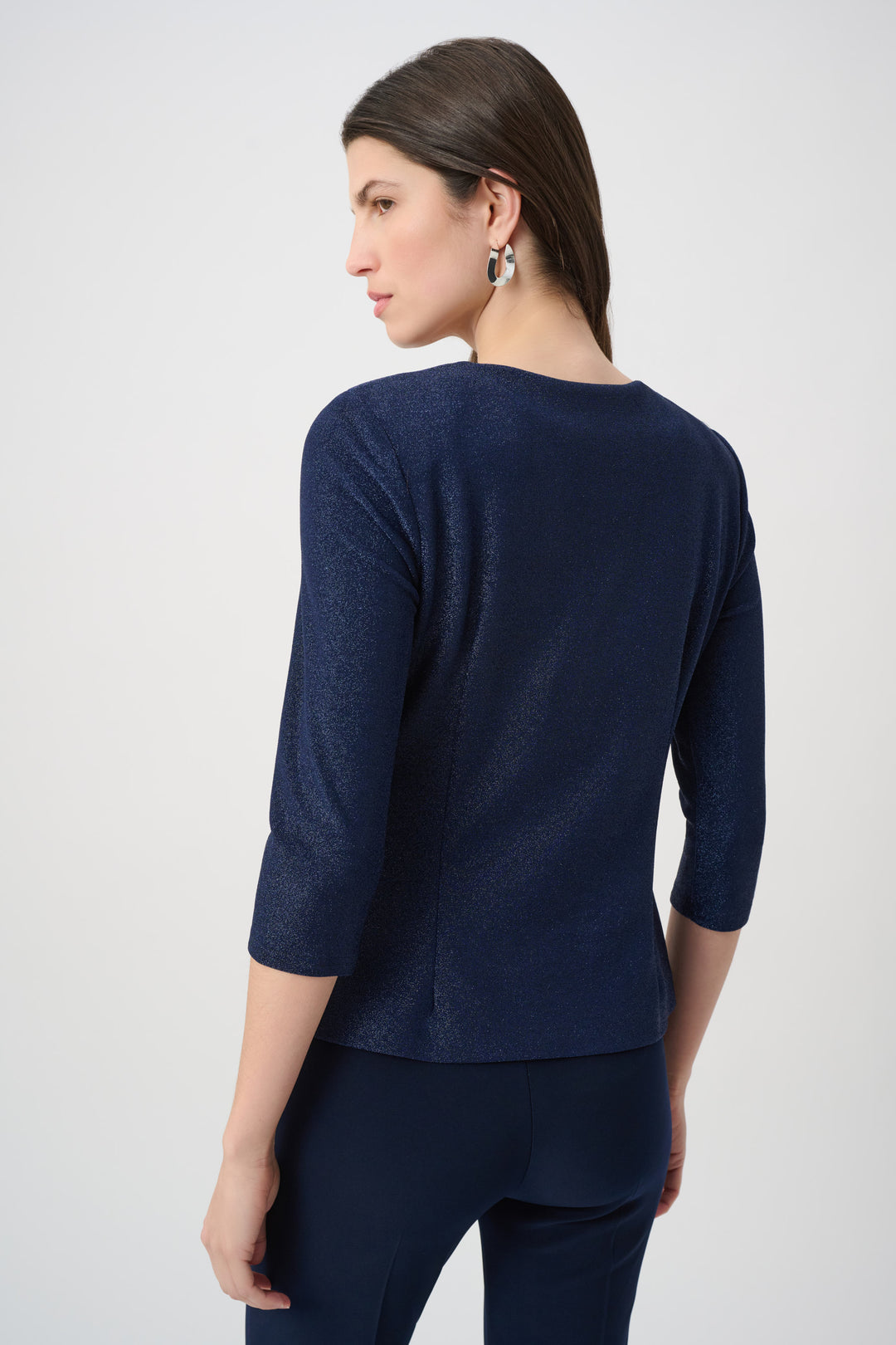 Sparkle Knit Fitted Jacket And Cami Set With Rhinestones Button 261749