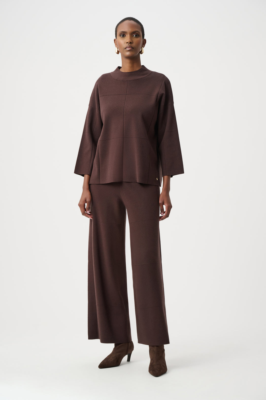Brushed Viscose Culotte Pants Style 261982F26