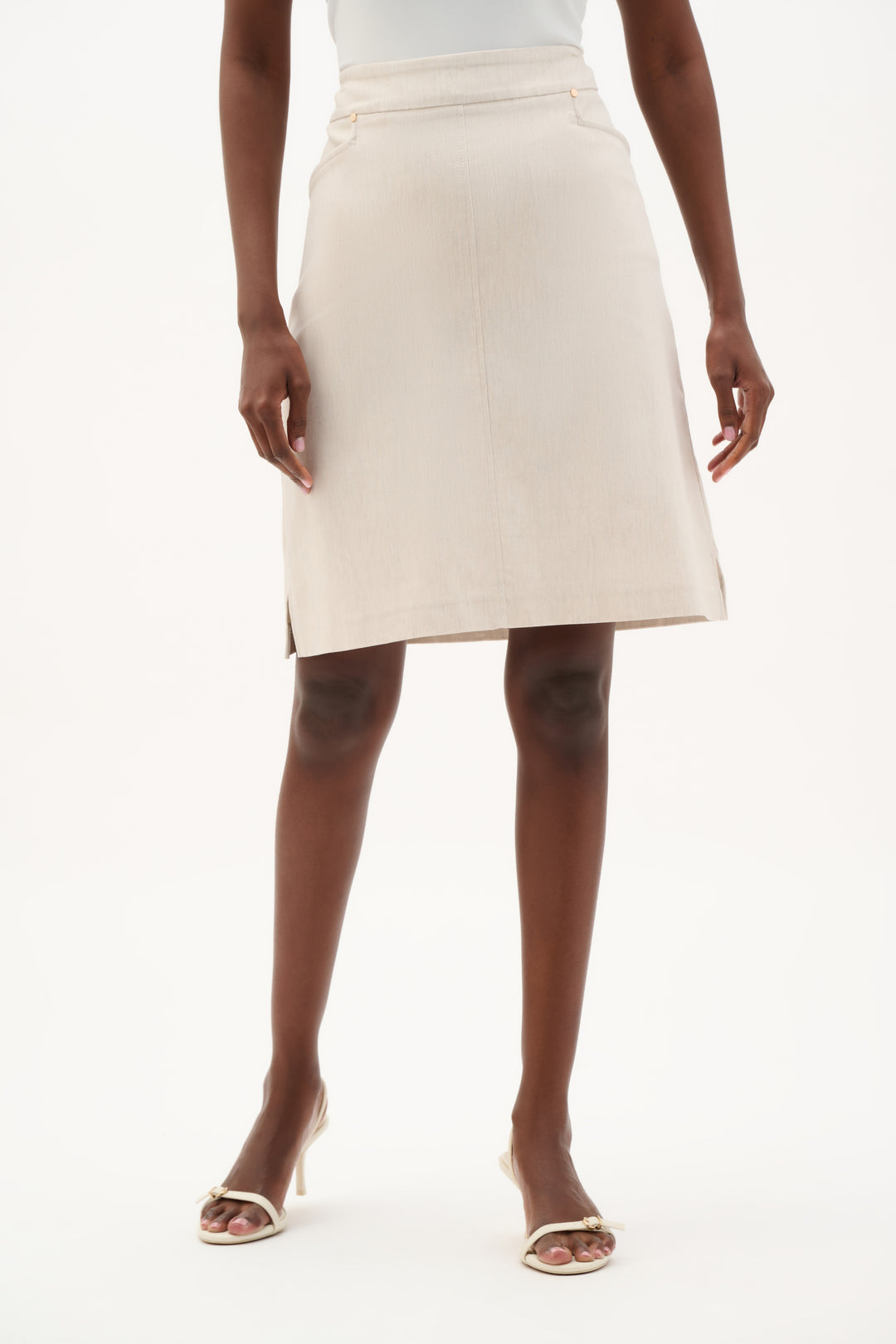 Melange Millennium A-Line Skirt With Pockets 262065