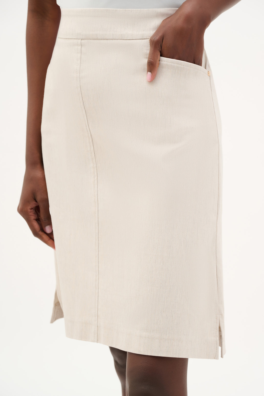Melange Millennium A-Line Skirt With Pockets 262065