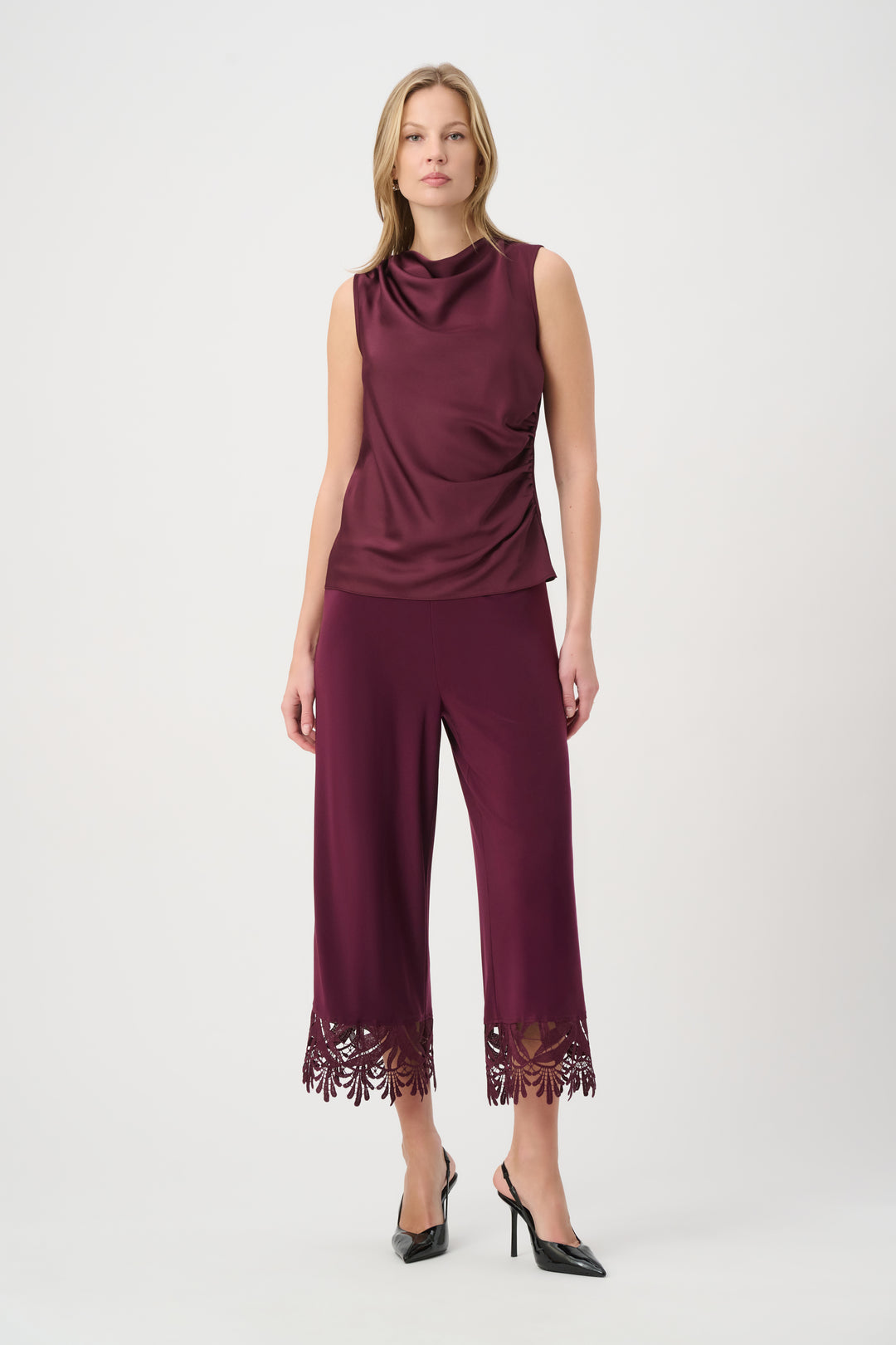 Lace Hem Culotte Pant 262095W26