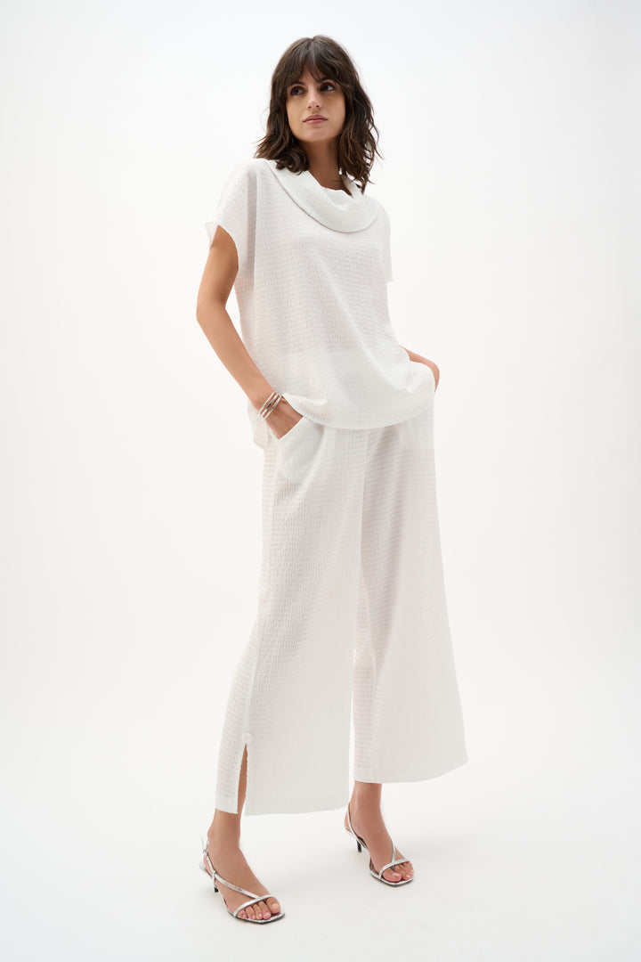 Textured Knit Pull-on Culotte Pants 262217