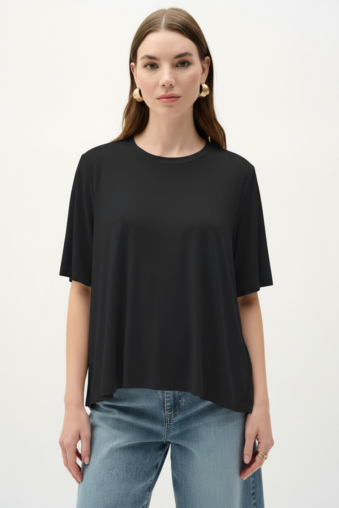 Silky Knit Trapeze Top 262219