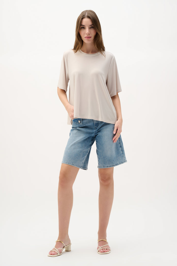 Silky Knit Trapeze Top 262219