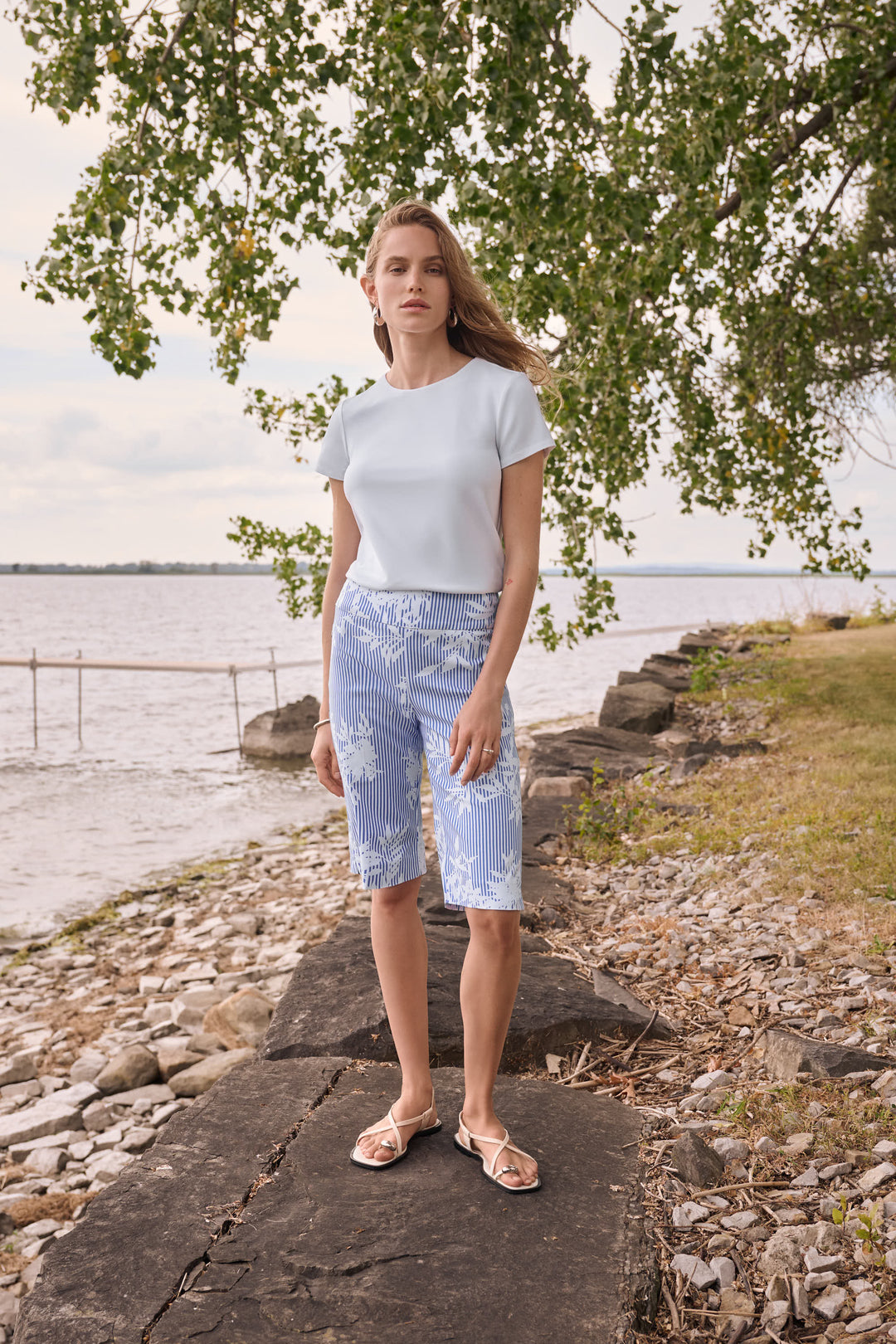 Silky Knit Fitted T-Shirt 262238