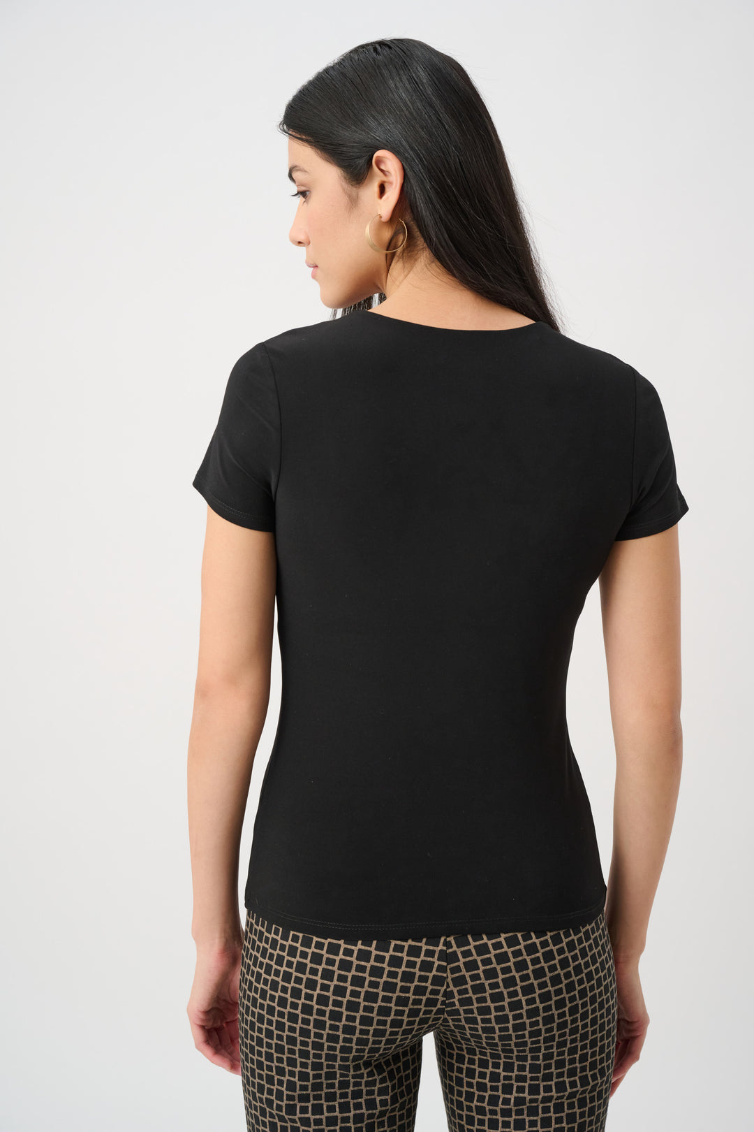 Silky Knit Fitted T-Shirt Style 262238F26