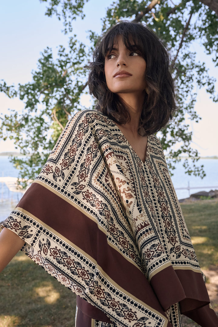 Georgette Printed Poncho Top 262260