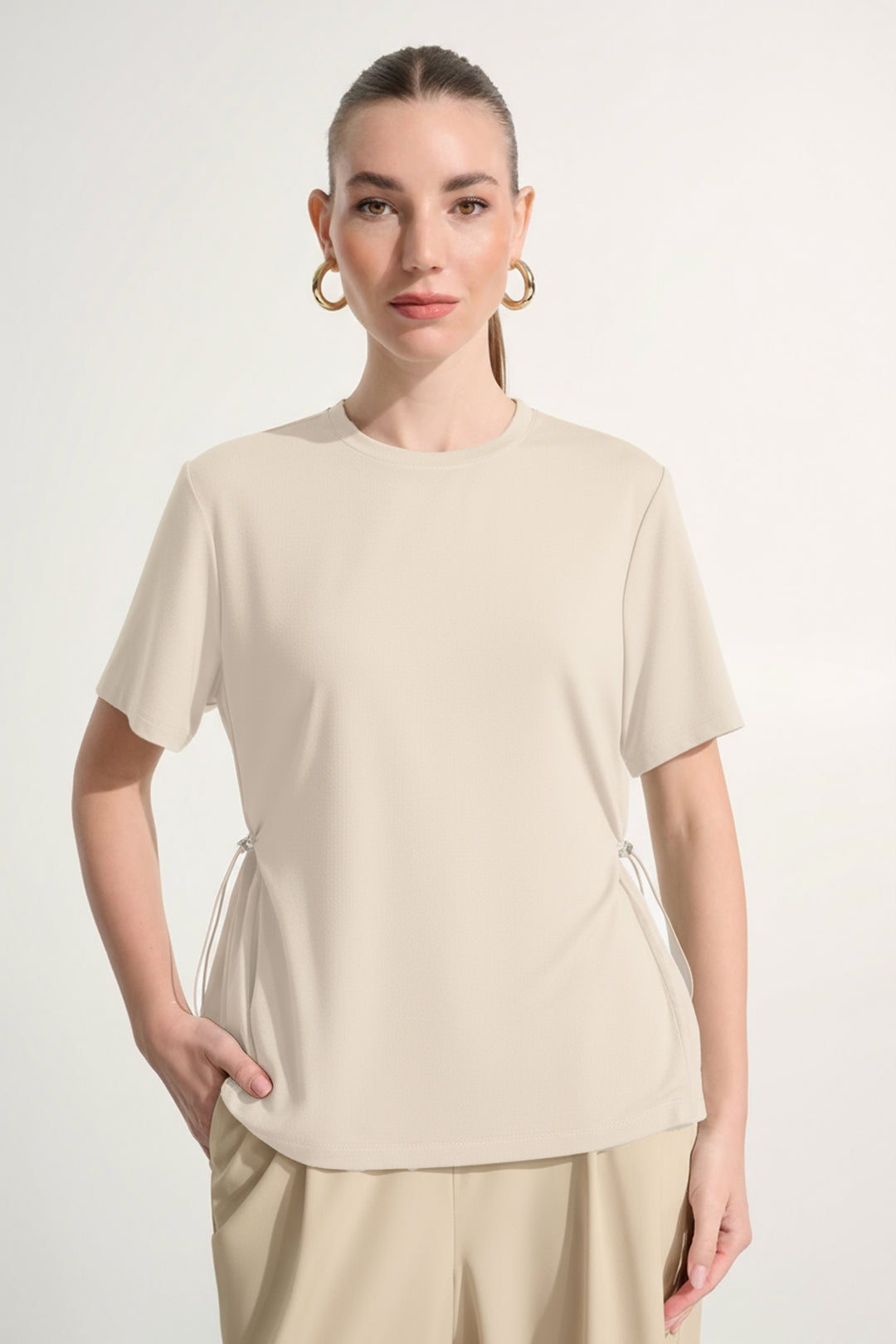 Jersey Memory Boxy Top With Adjustable Sides 262616