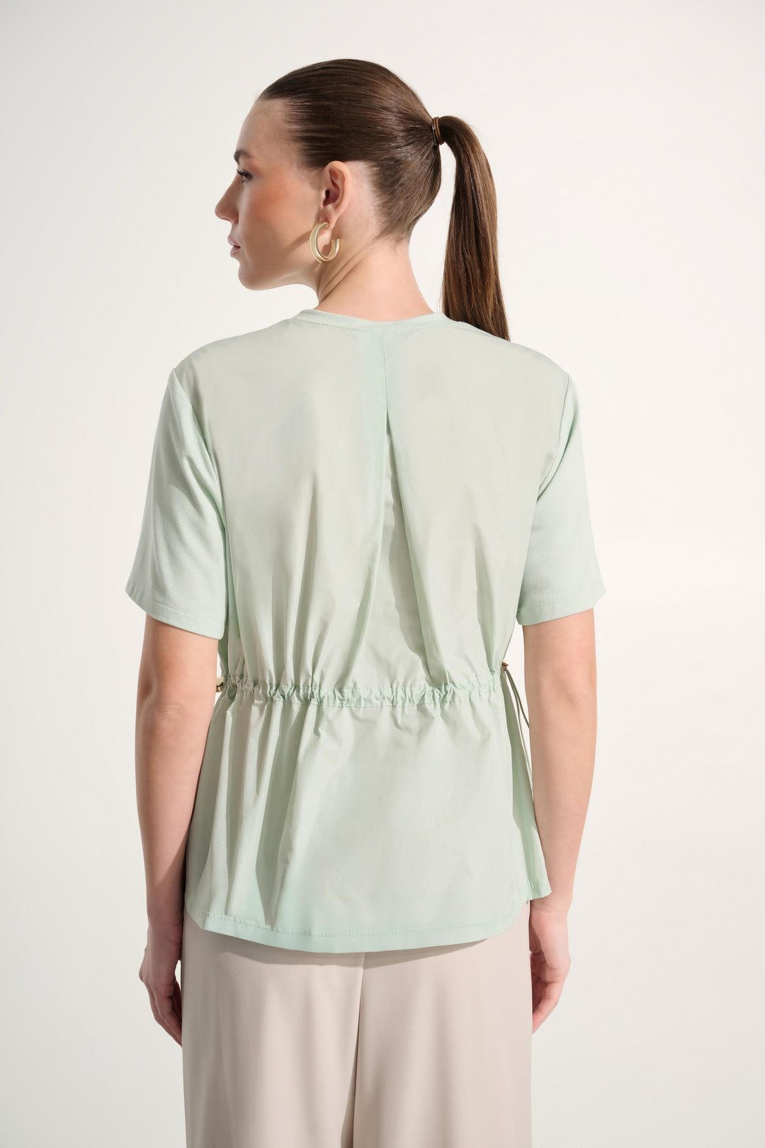 Jersey Memory Boxy Top With Adjustable Sides 262616