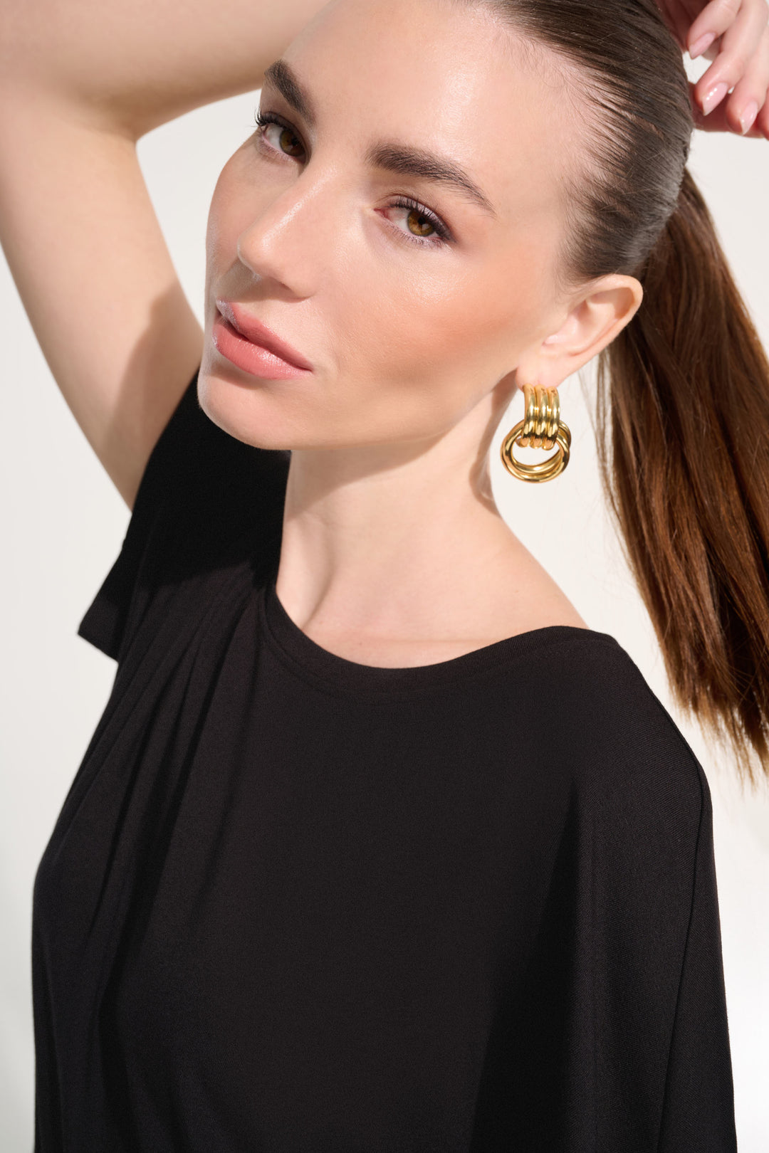 Jersey Boxy Top With Dolman Sleeves 262629