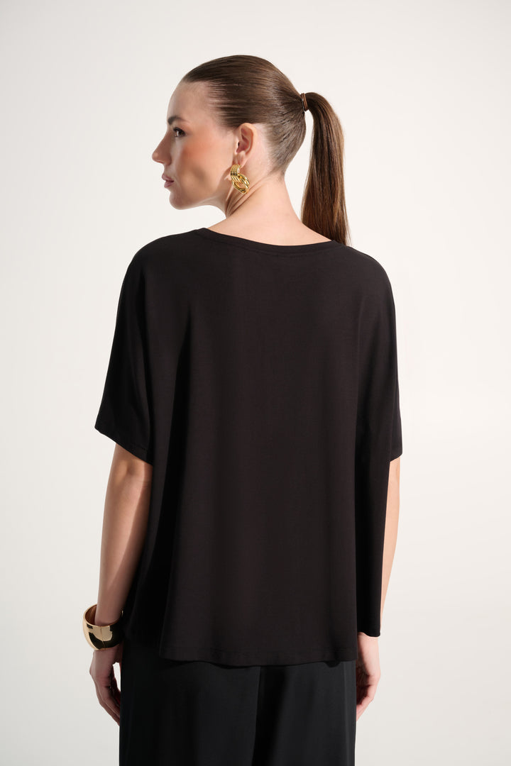 Jersey Boxy Top With Dolman Sleeves 262629