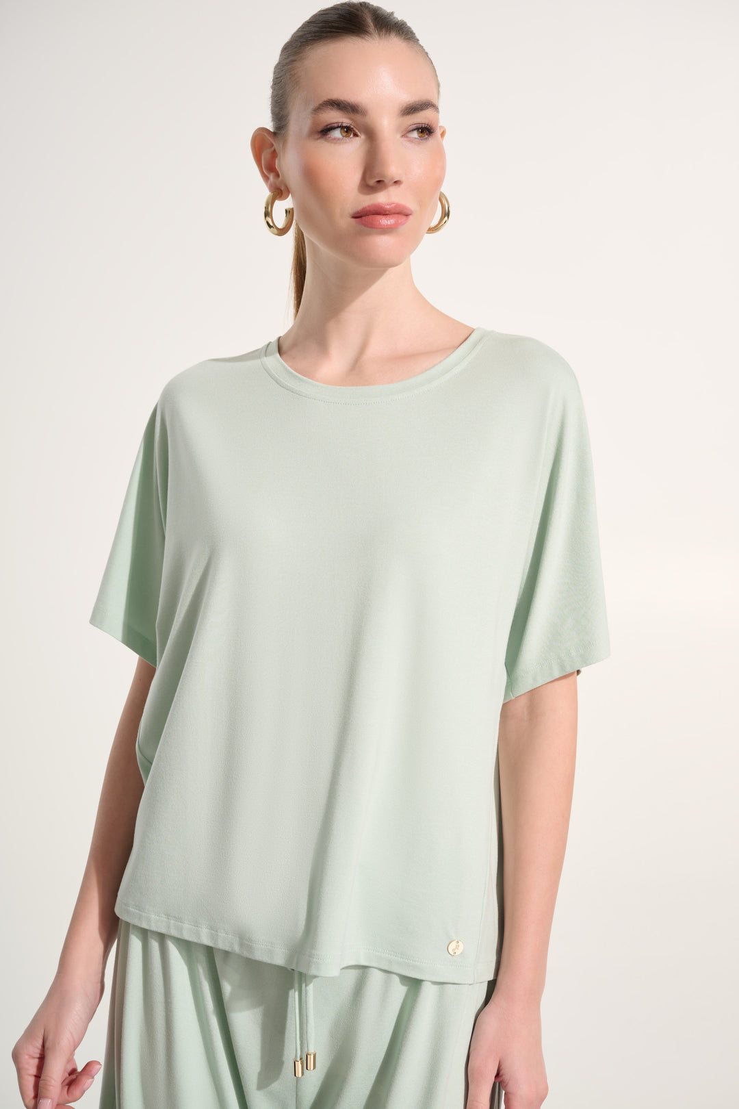 Jersey Boxy Top With Dolman Sleeves 262629