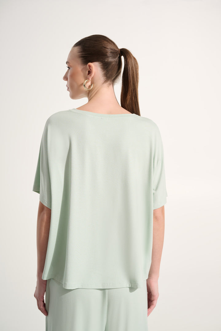Jersey Boxy Top With Dolman Sleeves 262629