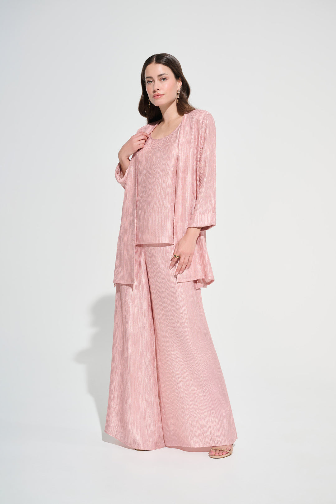 Crinkle Jacquard Straight Cover-Up 262720