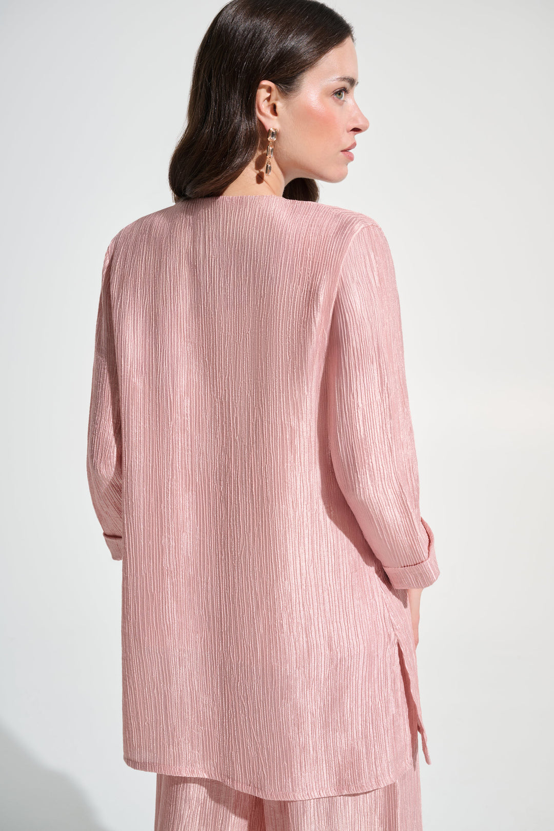 Crinkle Jacquard Straight Cover-Up 262720