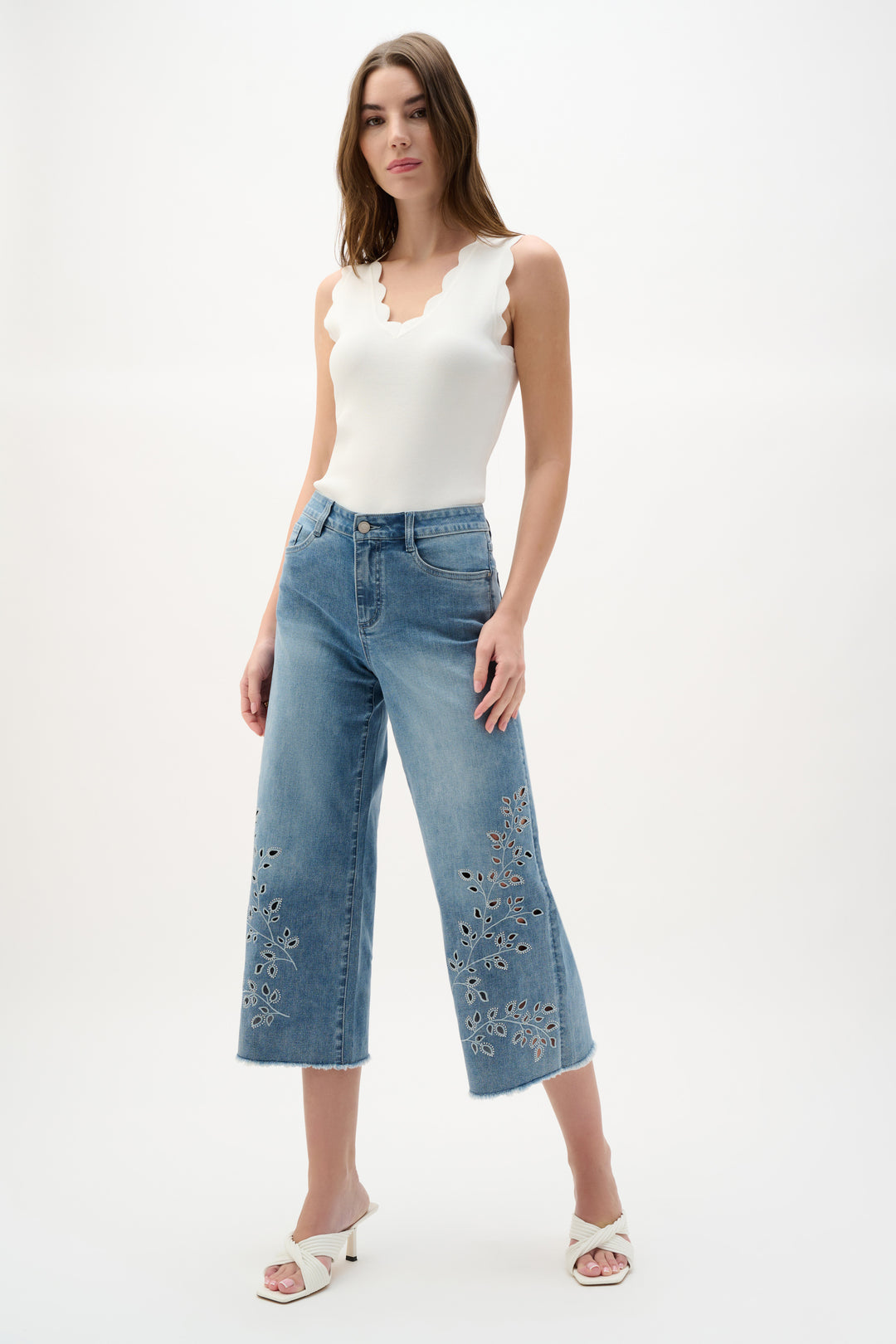 Viscose Sweater Knit Fitted Tank Top 262924