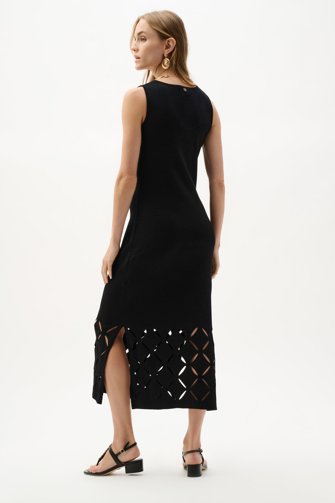Viscose Sweater Knit Sleeveless Dress 262930