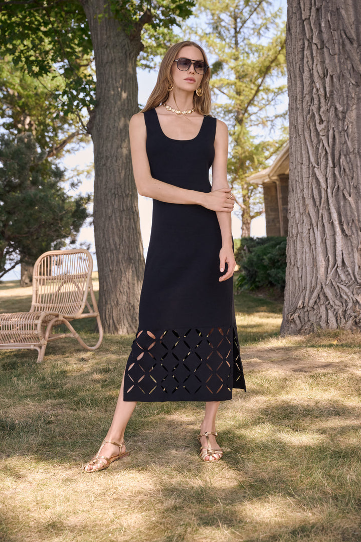 Viscose Sweater Knit Sleeveless Dress 262930