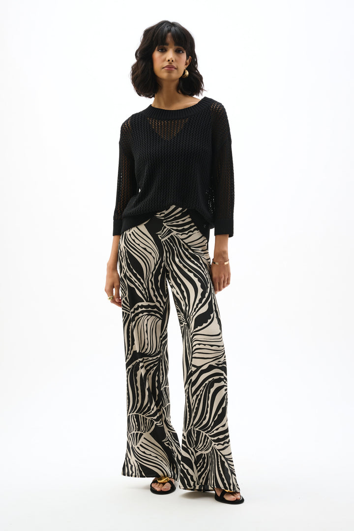 Acrylic Blend Open Stitch Sweater 262976