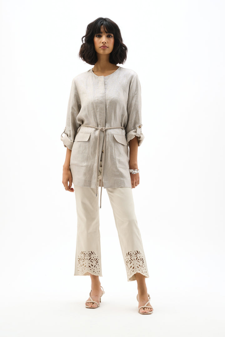 Foiled Linen Jacket 262979