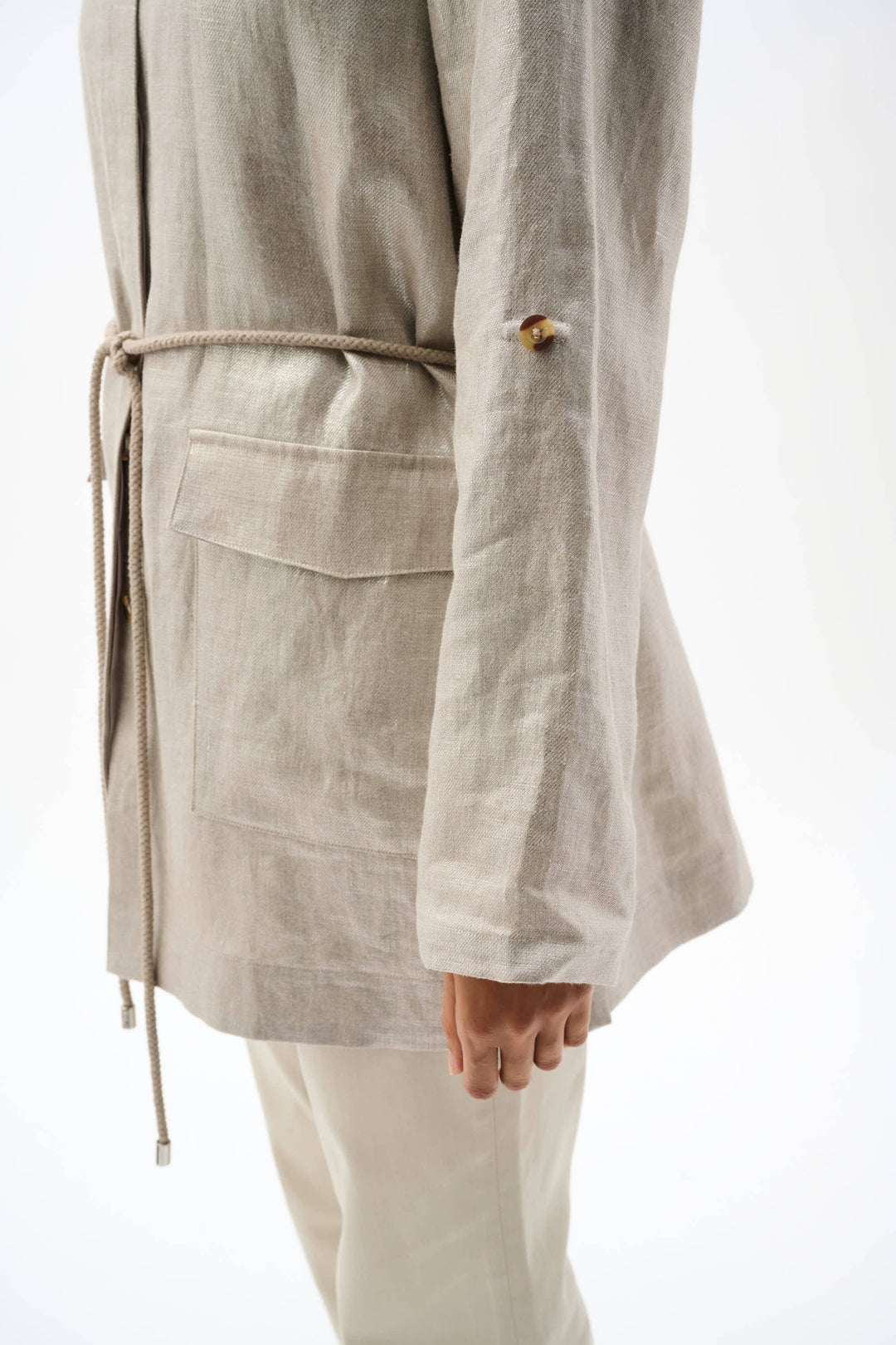 Foiled Linen Jacket 262979