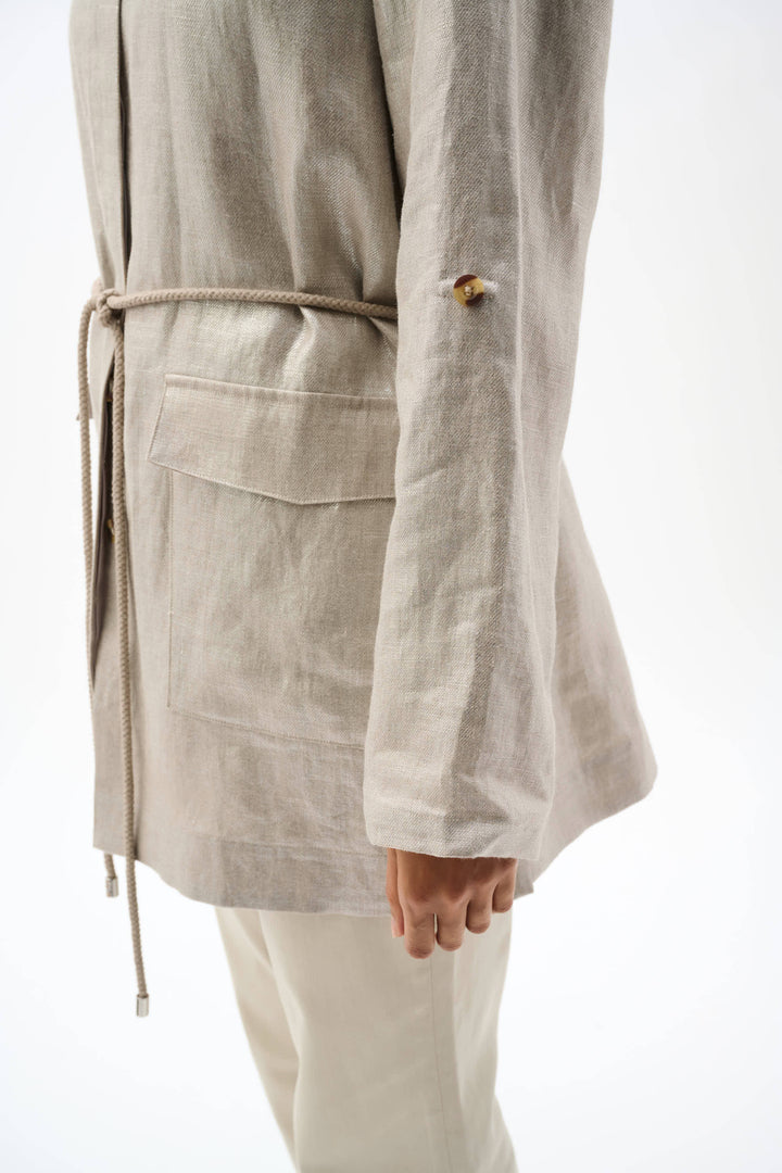 Foiled Linen Jacket 262979