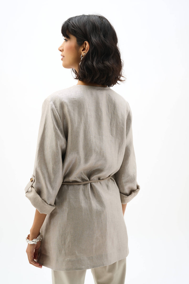 Foiled Linen Jacket 262979