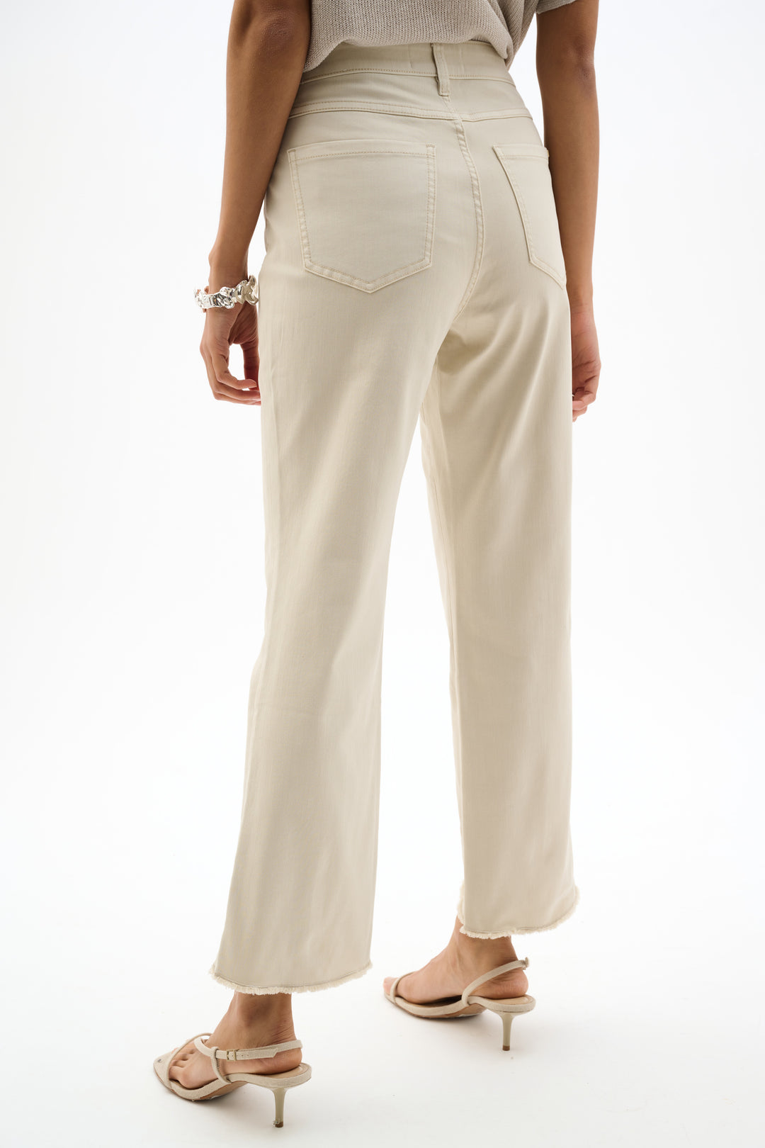 Repreve® Straight Jeans With Flower Embroidery 262980