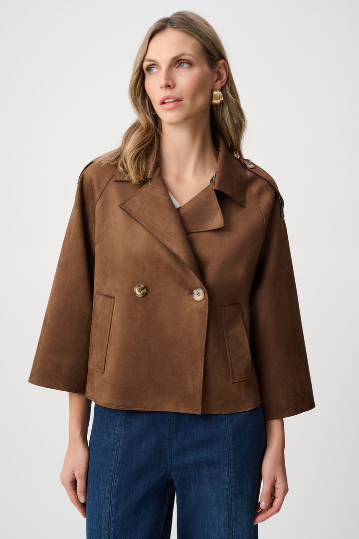 Scuba Suede Boxy Jacket Style 263000