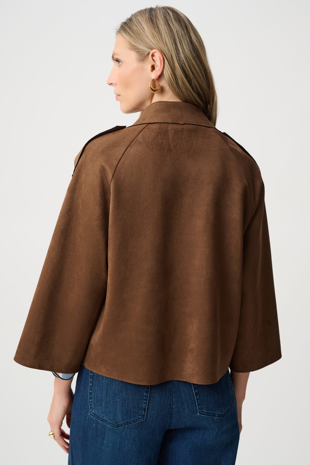 Scuba Suede Boxy Jacket Style 263000