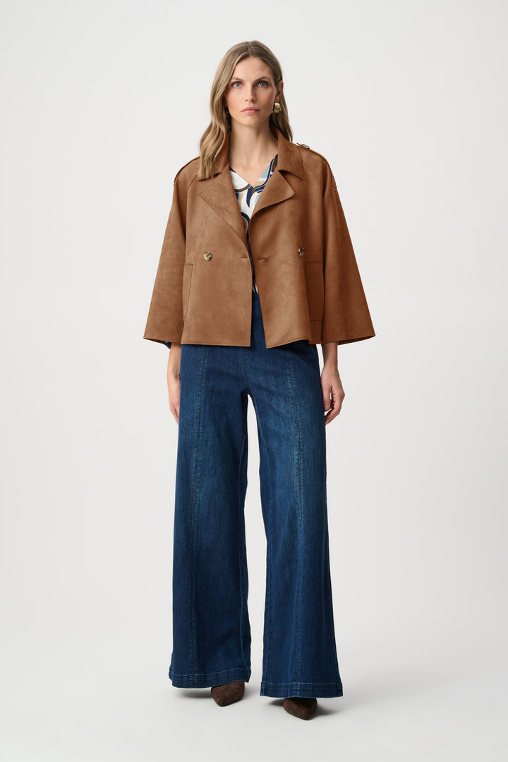 Scuba Suede Boxy Jacket Style 263000