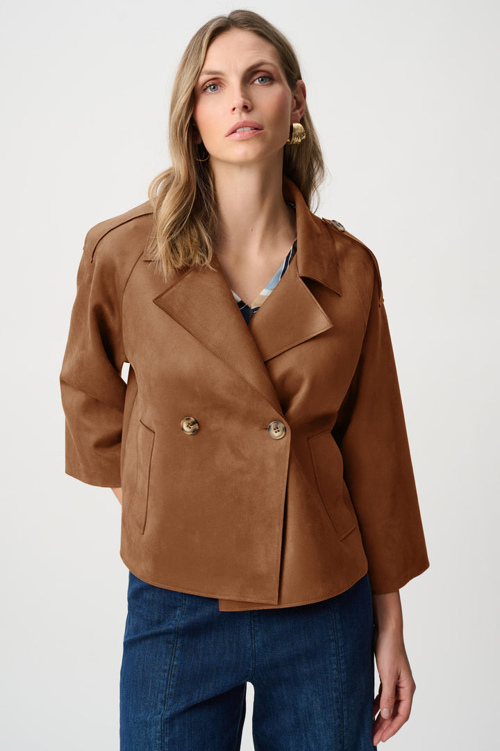 Scuba Suede Boxy Jacket Style 263000