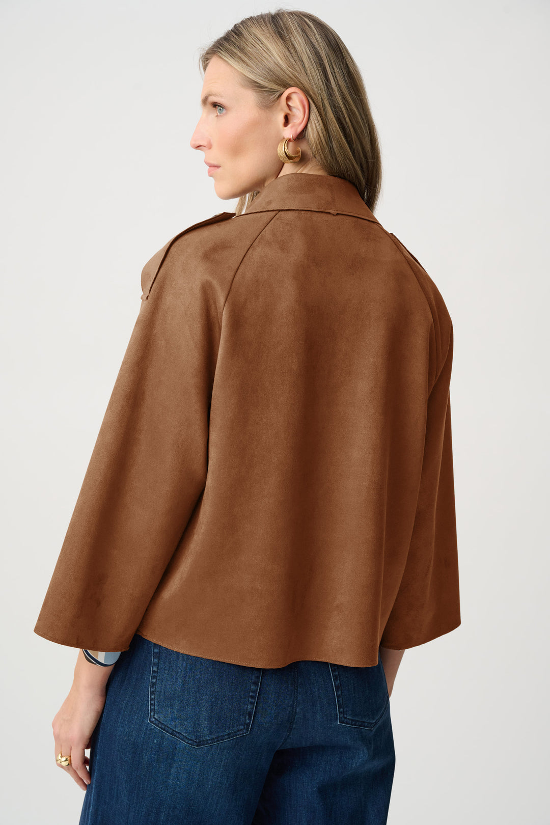 Scuba Suede Boxy Jacket Style 263000