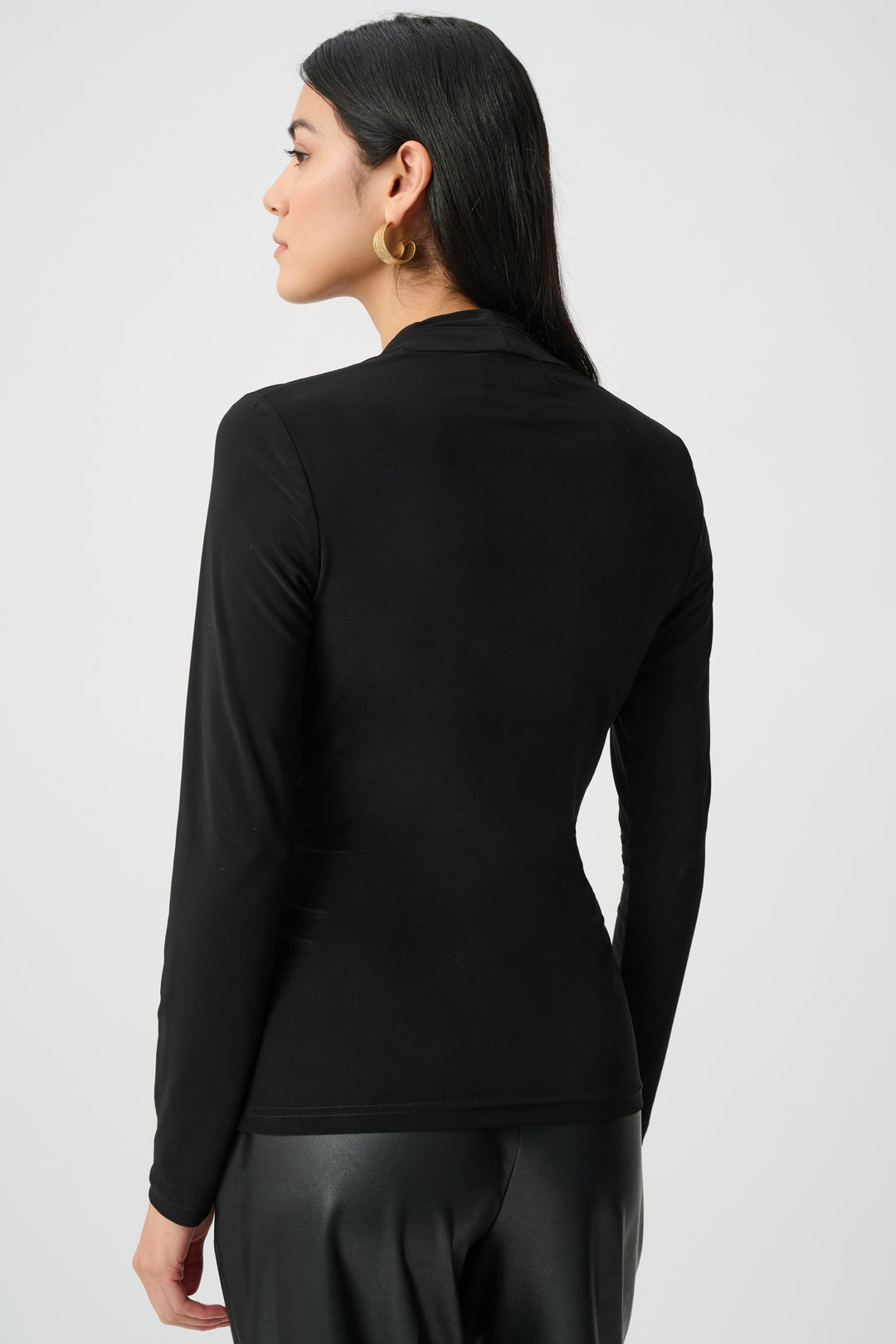 Silky Knit Twist Wrap Top Style 263004