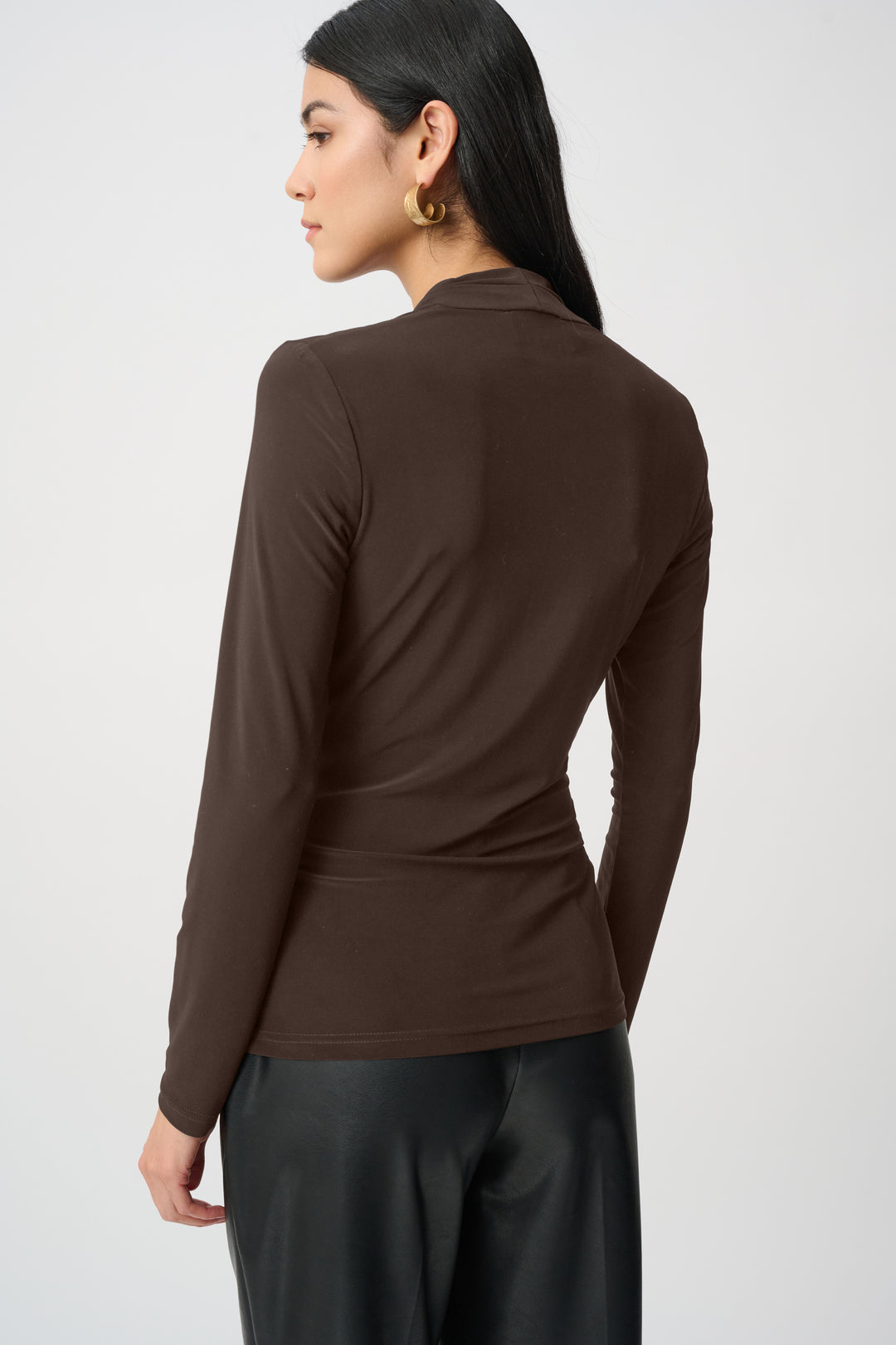 Silky Knit Twist Wrap Top Style 263004