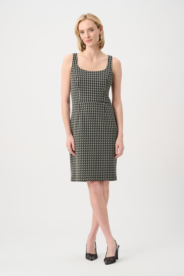 Jacquard Geometric Shift Dress Style 263018