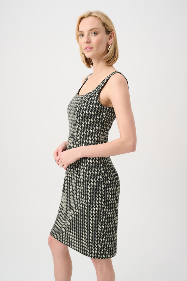 Jacquard Geometric Shift Dress Style 263018